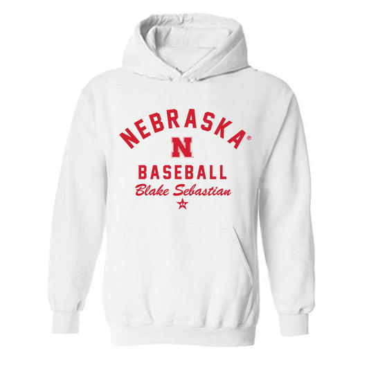 Nebraska - NCAA Baseball : Blake Sebastian - Classic Shersey Hooded Sweatshirt-0