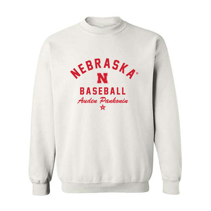 Nebraska - NCAA Baseball : Auden Pankonin - Classic Shersey Crewneck Sweatshirt-2