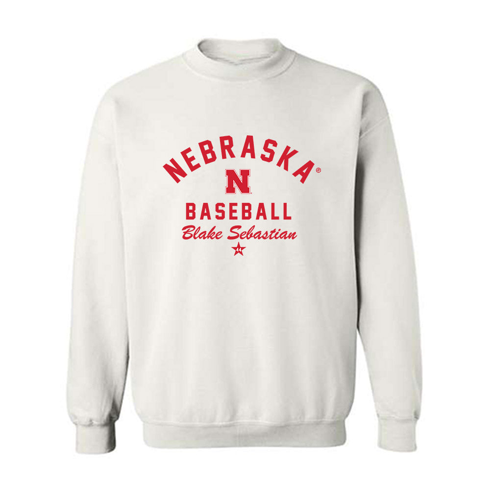 Nebraska - NCAA Baseball : Blake Sebastian - Classic Shersey Crewneck Sweatshirt-2