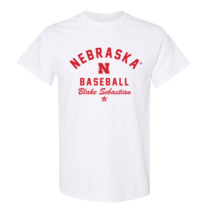 Nebraska - NCAA Baseball : Blake Sebastian - Classic Shersey T-Shirt-0