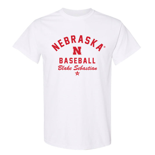 Nebraska - NCAA Baseball : Blake Sebastian - Classic Shersey T-Shirt-0