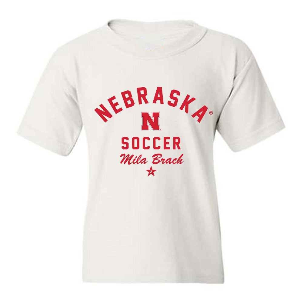 Nebraska - NCAA Women's Soccer : Mila Brach - Classic Shersey Youth T-Shirt-0