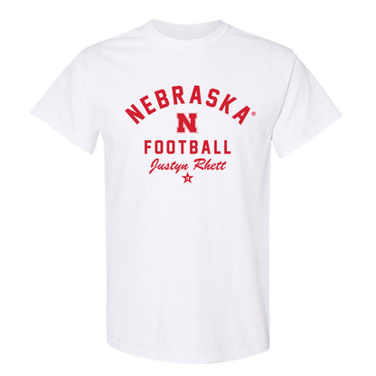 Nebraska - NCAA Football : Justyn Rhett - Classic Shersey T-Shirt-1