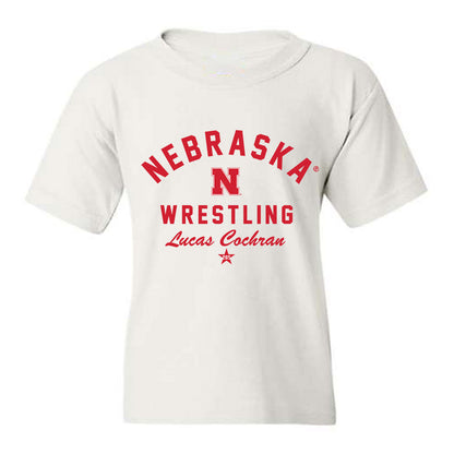 Nebraska - NCAA Wrestling : Lucas Cochran - Classic Shersey Youth T-Shirt-2