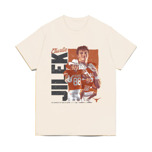 Texas - NCAA Football : Charlie Jilek - Collage Comfort Colors T-Shirt-0