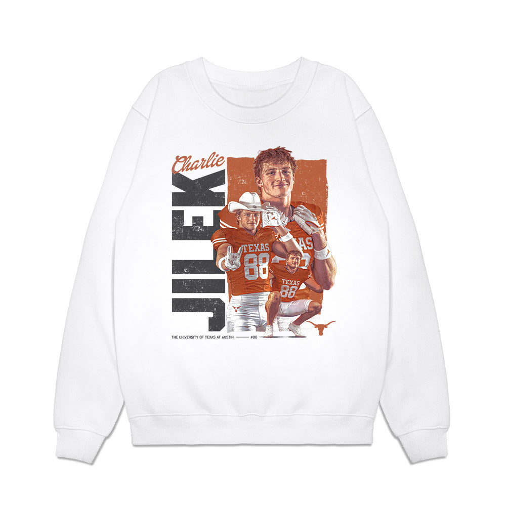 Texas - NCAA Football : Charlie Jilek - Collage Premium Crewneck Sweatshirt-0