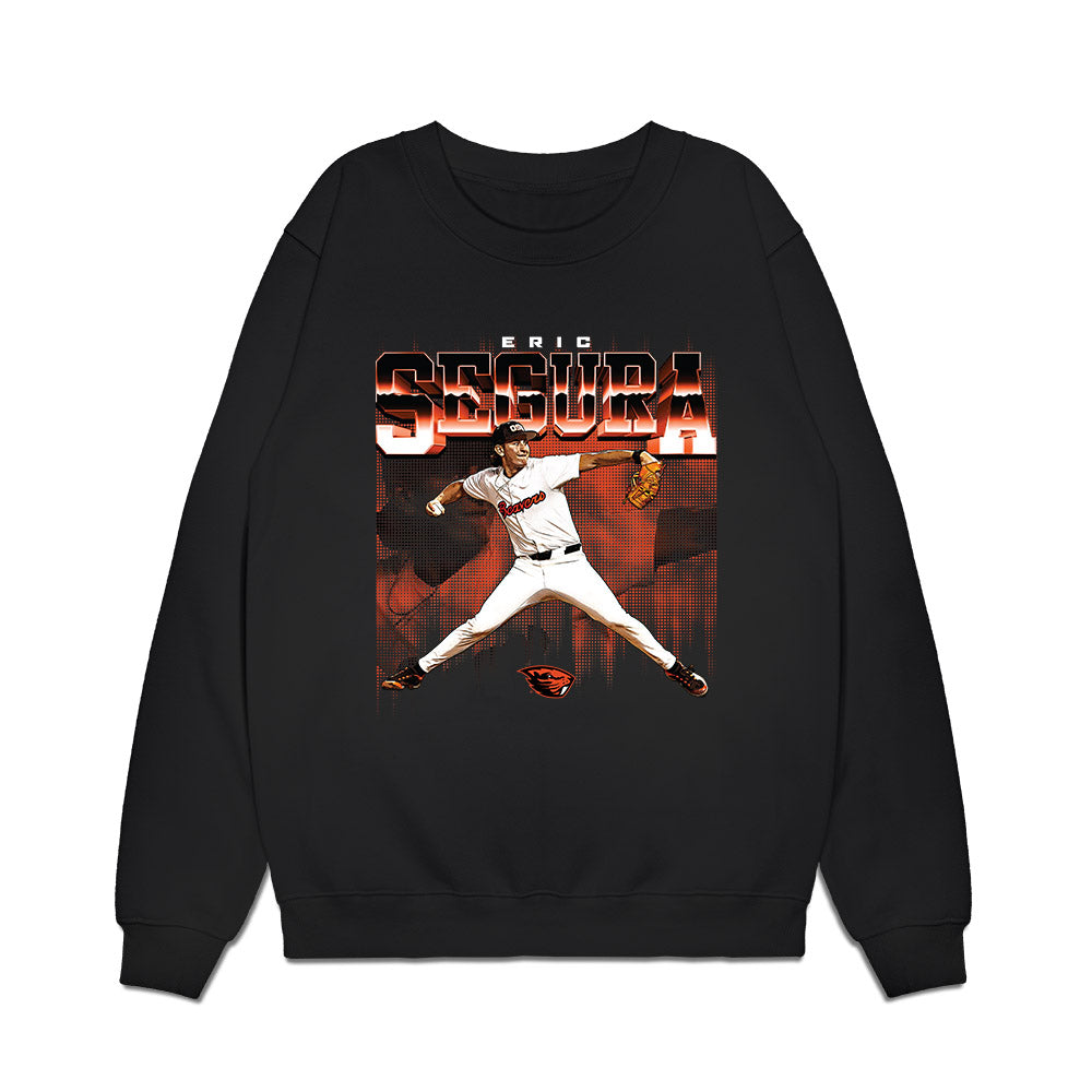 Oregon State - NCAA Baseball : Eric Segura - Premium Crewneck Sweatshirt-0