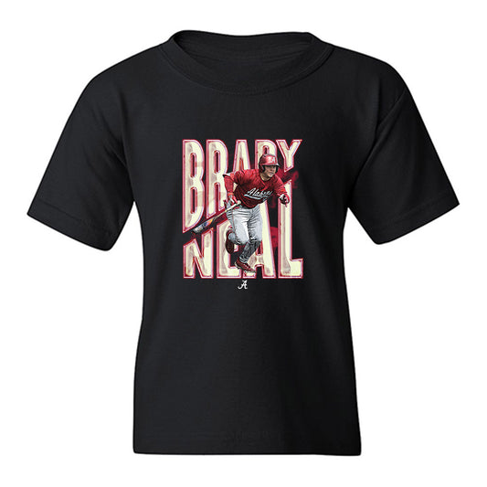 Alabama - NCAA Baseball : Brady Neal - Collage Youth T-Shirt-0