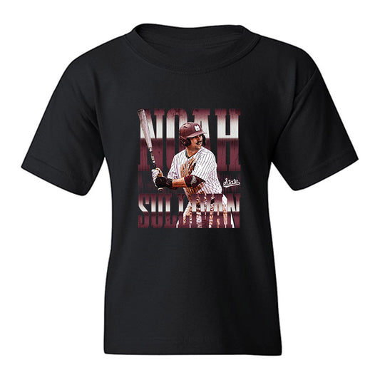 Mississippi State - NCAA Baseball : Noah Sullivan - Collage Youth T-Shirt-0