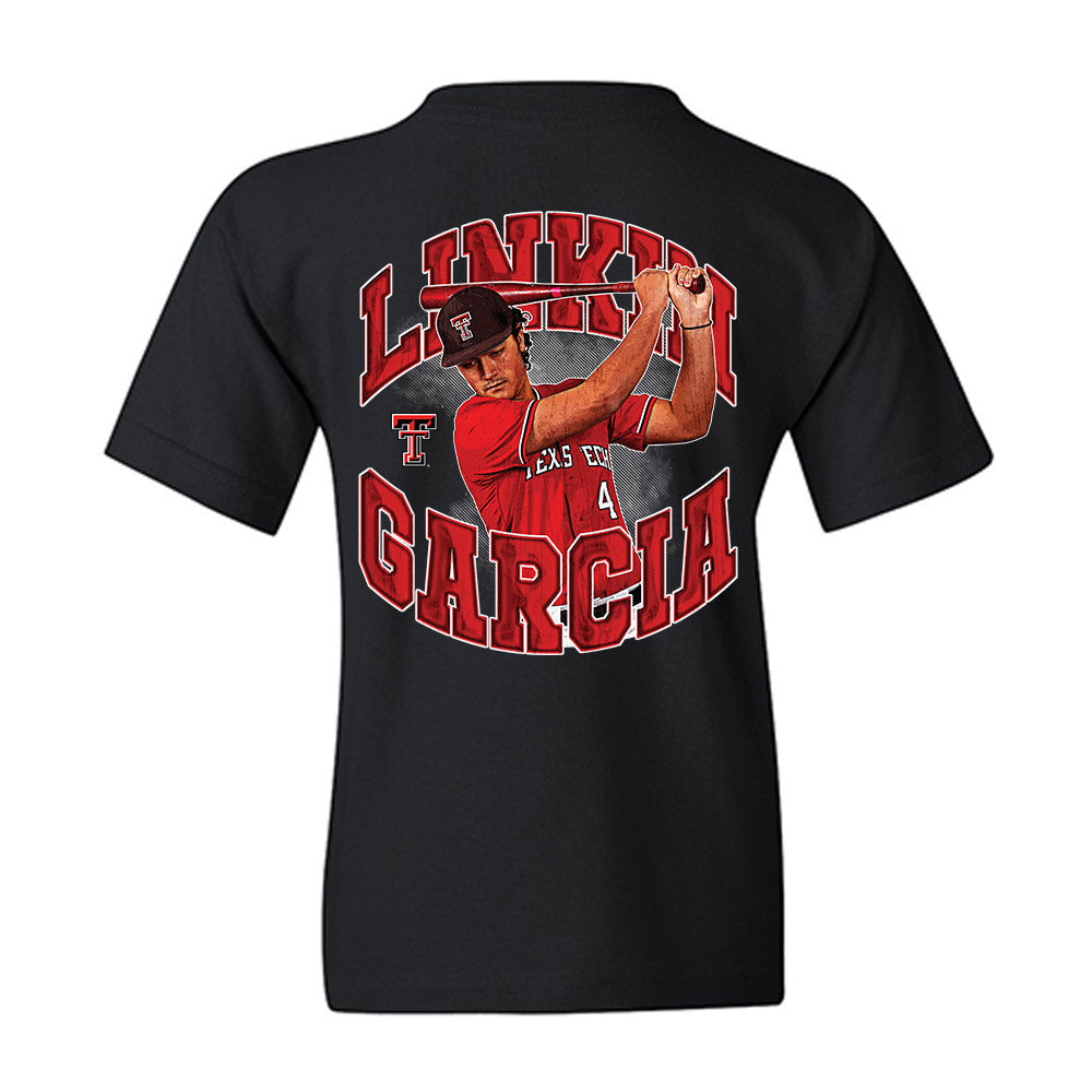 Texas Tech - NCAA Baseball : Linkin Garcia - Individual Collage Youth T-Shirt-1