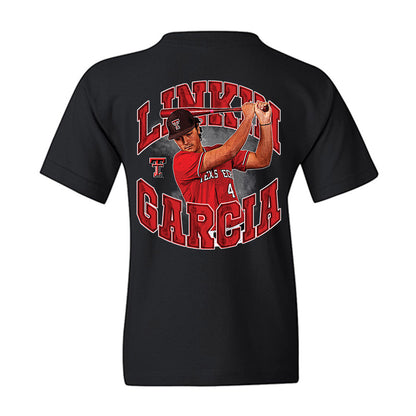 Texas Tech - NCAA Baseball : Linkin Garcia - Individual Collage Youth T-Shirt-1