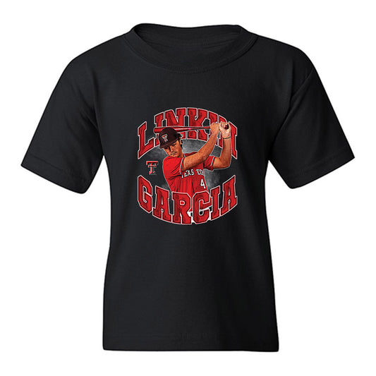 Texas Tech - NCAA Baseball : Linkin Garcia - Individual Collage Youth T-Shirt-0