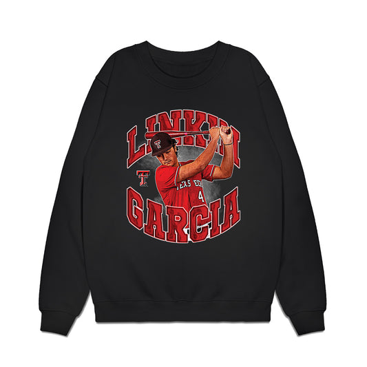 Texas Tech - NCAA Baseball : Linkin Garcia - Individual Collage Premium Crewneck Sweatshirt-0