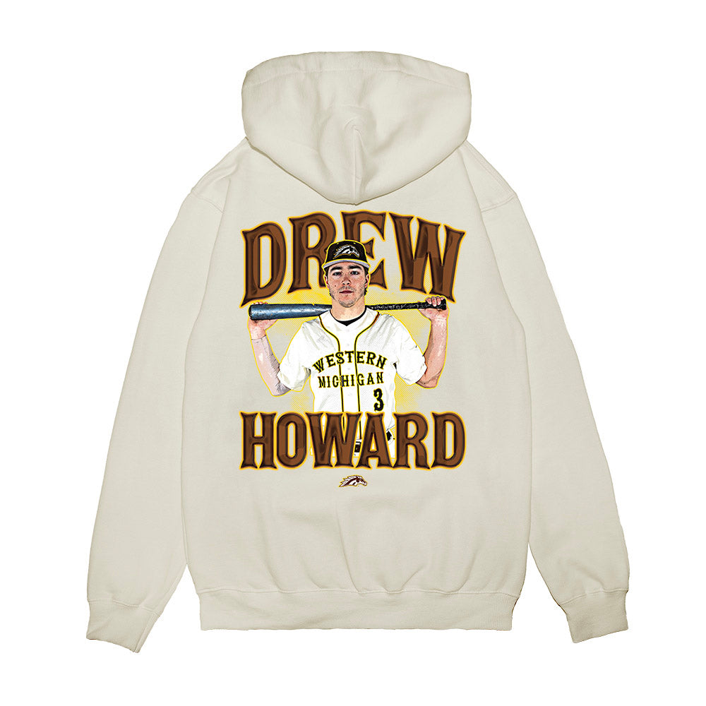 Western Michigan - NCAA Baseball : Drew Howard - Collage Premium Hooded Sweatshirt-1