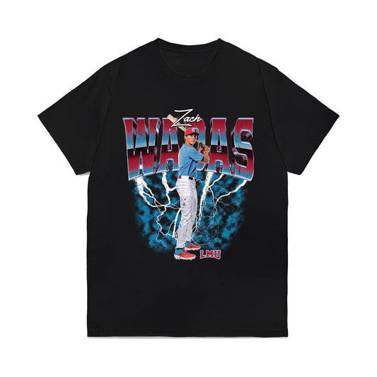 LMU - NCAA Baseball : Zach Wadas - Collage Comfort Colors T-Shirt-0