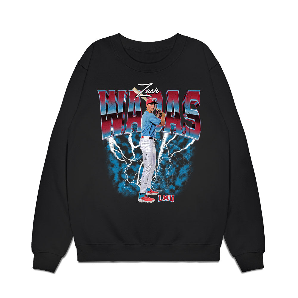 LMU - NCAA Baseball : Zach Wadas - Collage Premium Crewneck Sweatshirt-0