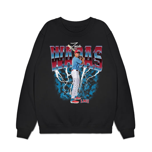 LMU - NCAA Baseball : Zach Wadas - Collage Premium Crewneck Sweatshirt-0