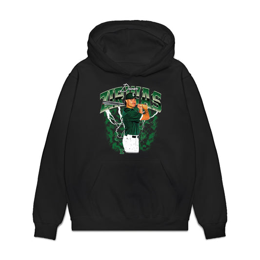 EMich - NCAA Baseball : Devan Zirwas - Collage Premium Hooded Sweatshirt-0