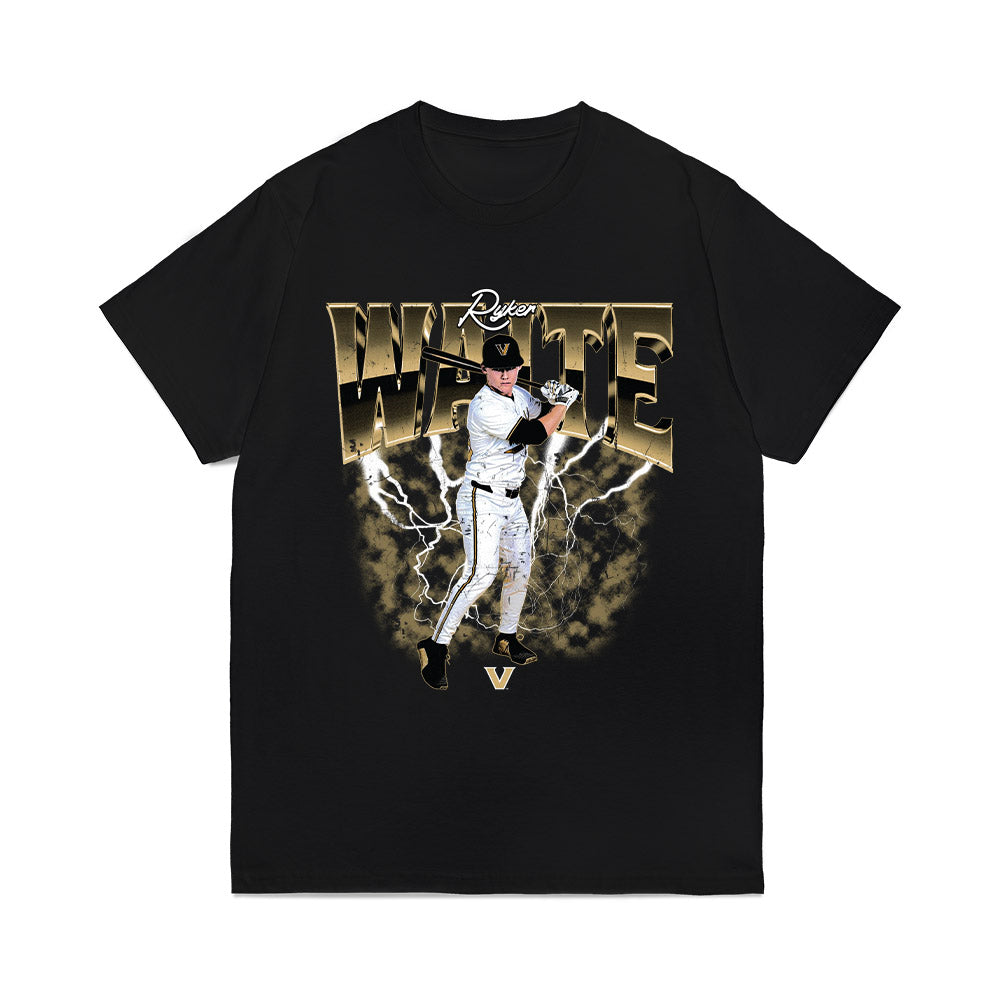 Vanderbilt - NCAA Baseball : Ryker Waite - Collage Comfort Colors T-Shirt-0