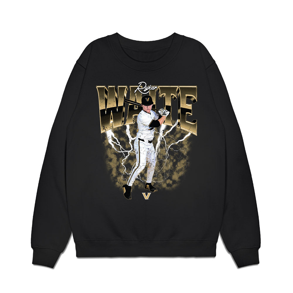 Vanderbilt - NCAA Baseball : Ryker Waite - Collage Premium Crewneck Sweatshirt-0