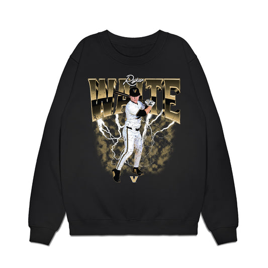 Vanderbilt - NCAA Baseball : Ryker Waite - Collage Premium Crewneck Sweatshirt-0