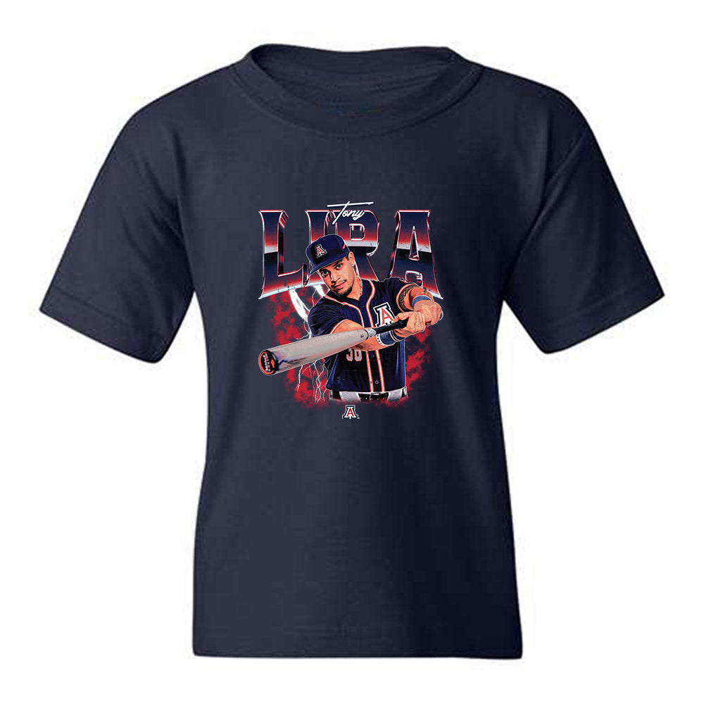 Arizona - NCAA Baseball : Tony Lira - Collage Youth T-Shirt-0
