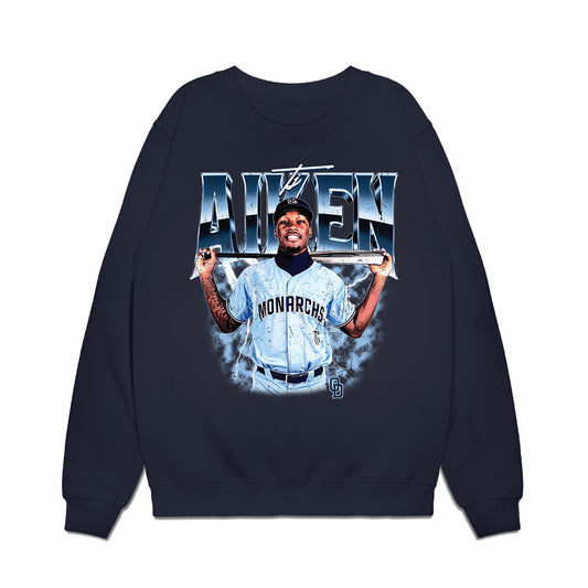 Old Dominion - NCAA Baseball : TJ Aiken - Individual Collage Premium Crewneck Sweatshirt-0