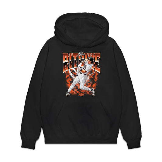 Oklahoma State - NCAA Baseball : Kollin Ritchie - Individual Collage Premium Hooded Sweatshirt-0