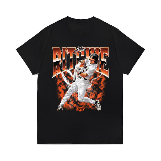 Oklahoma State - NCAA Baseball : Kollin Ritchie - Individual Collage Comfort Colors T-Shirt-0