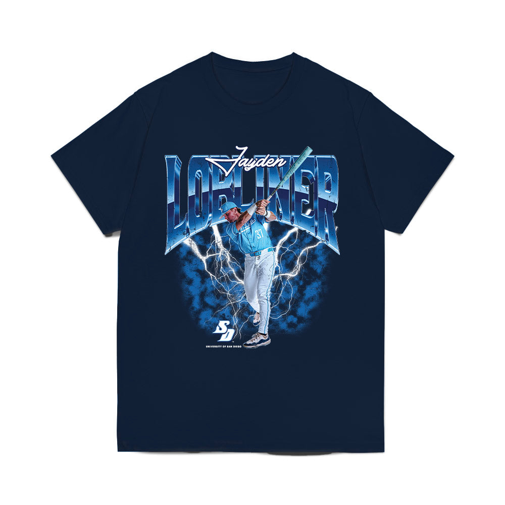 San Diego - NCAA Baseball : Jayden Lobliner - Collage Comfort Colors T-Shirt-0