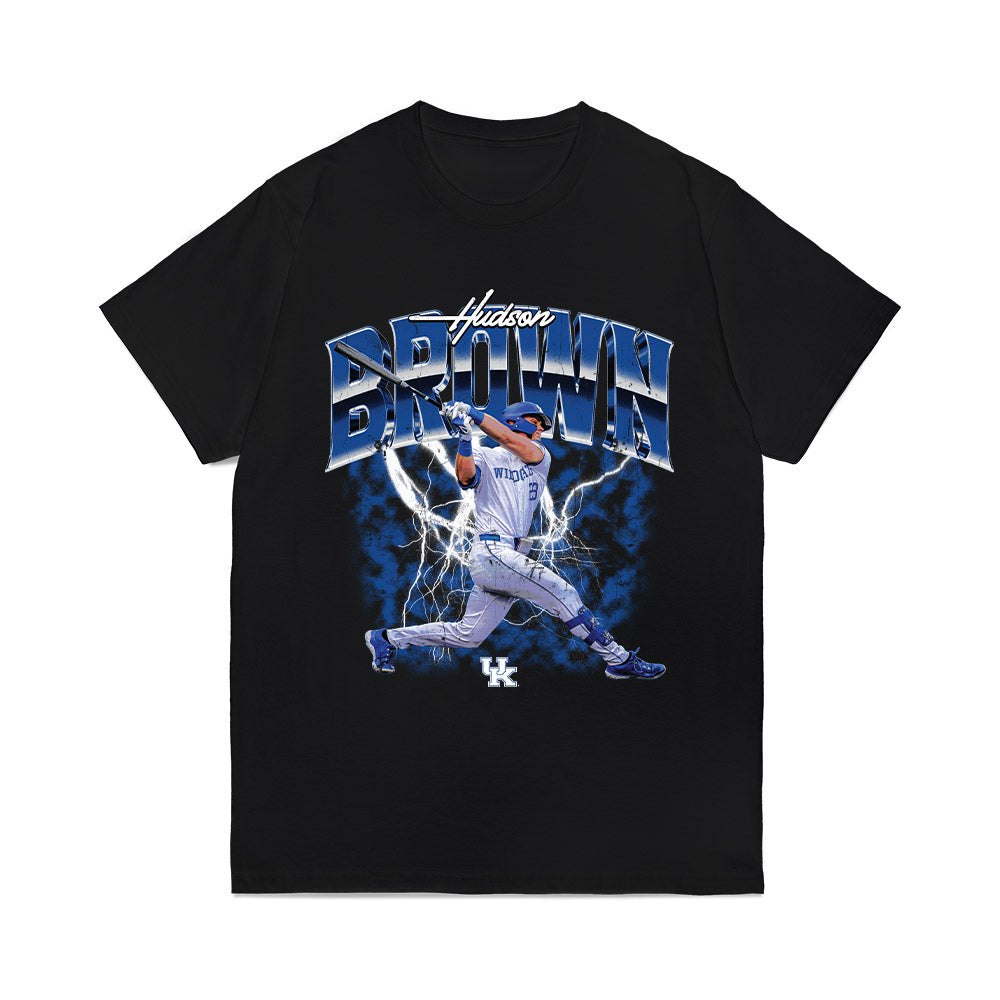 Kentucky - NCAA Baseball : Hudson Brown - Collage Comfort Colors T-Shirt-0