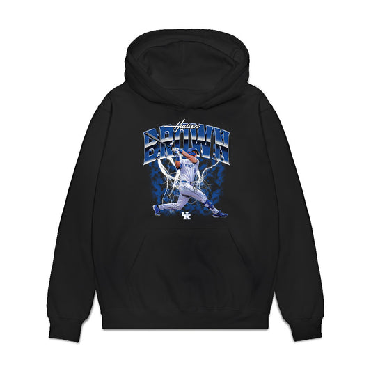 Kentucky - NCAA Baseball : Hudson Brown - Collage Premium Hooded Sweatshirt-0