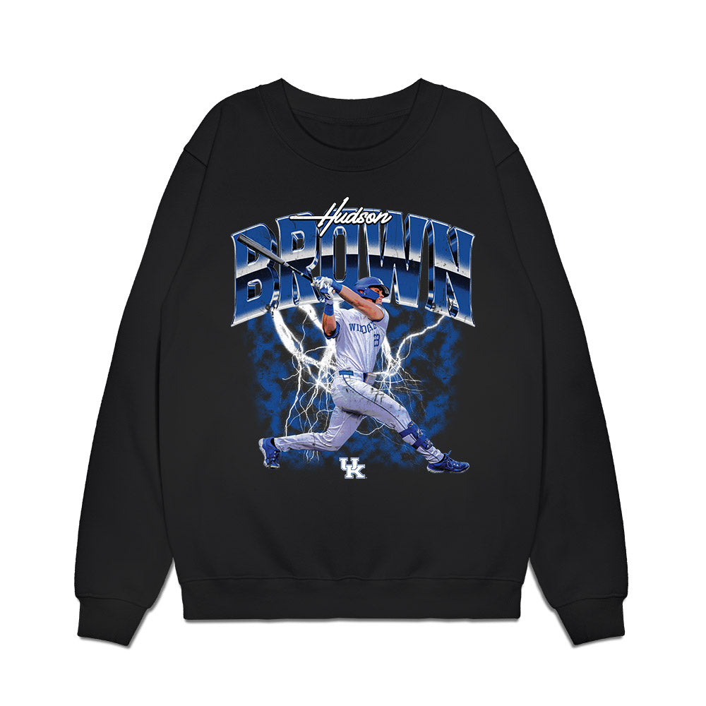Kentucky - NCAA Baseball : Hudson Brown - Collage Premium Crewneck Sweatshirt-0