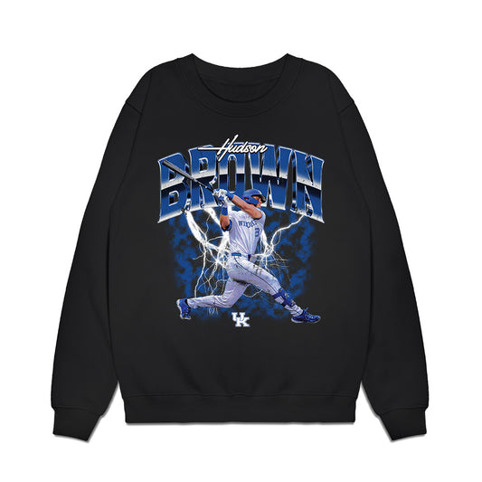 Kentucky - NCAA Baseball : Hudson Brown - Collage Premium Crewneck Sweatshirt-0