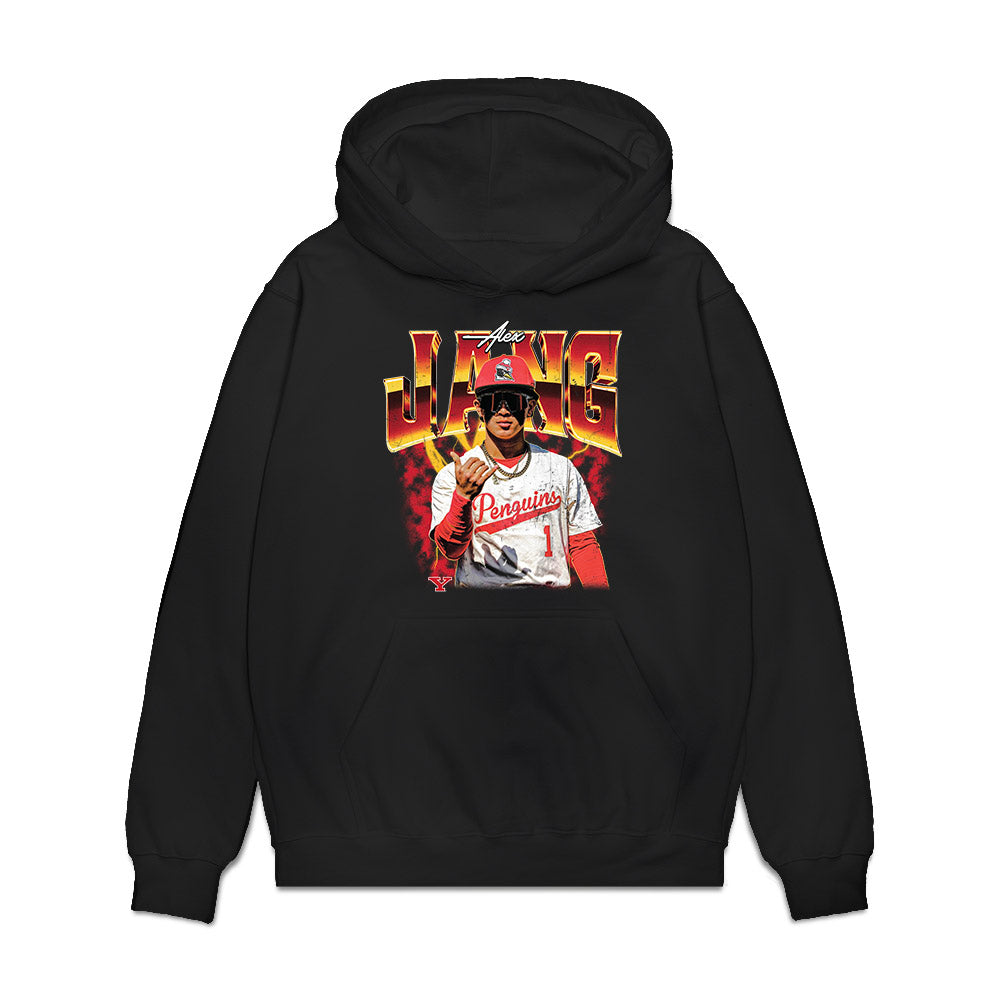 Youngstown State - NCAA Baseball : Alex Jang - Collage Premium Hooded Sweatshirt-0