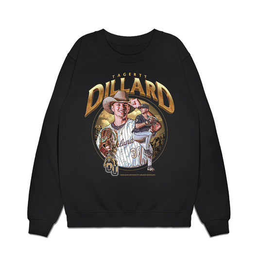 Oakland - NCAA Baseball : Tagertt Dillard - Collage Premium Crewneck Sweatshirt-0
