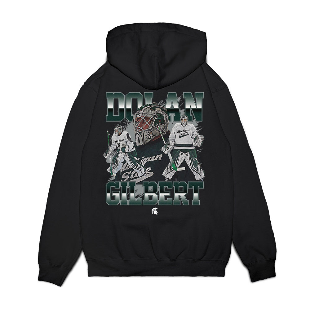 Michigan State - NCAA Men's Ice Hockey : Dolan Gilbert - Premium Hooded Sweatshirt-1