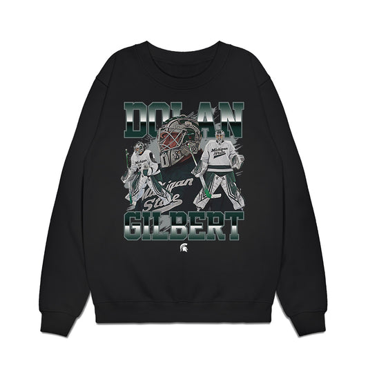 Michigan State - NCAA Men's Ice Hockey : Dolan Gilbert - Premium Crewneck Sweatshirt-0