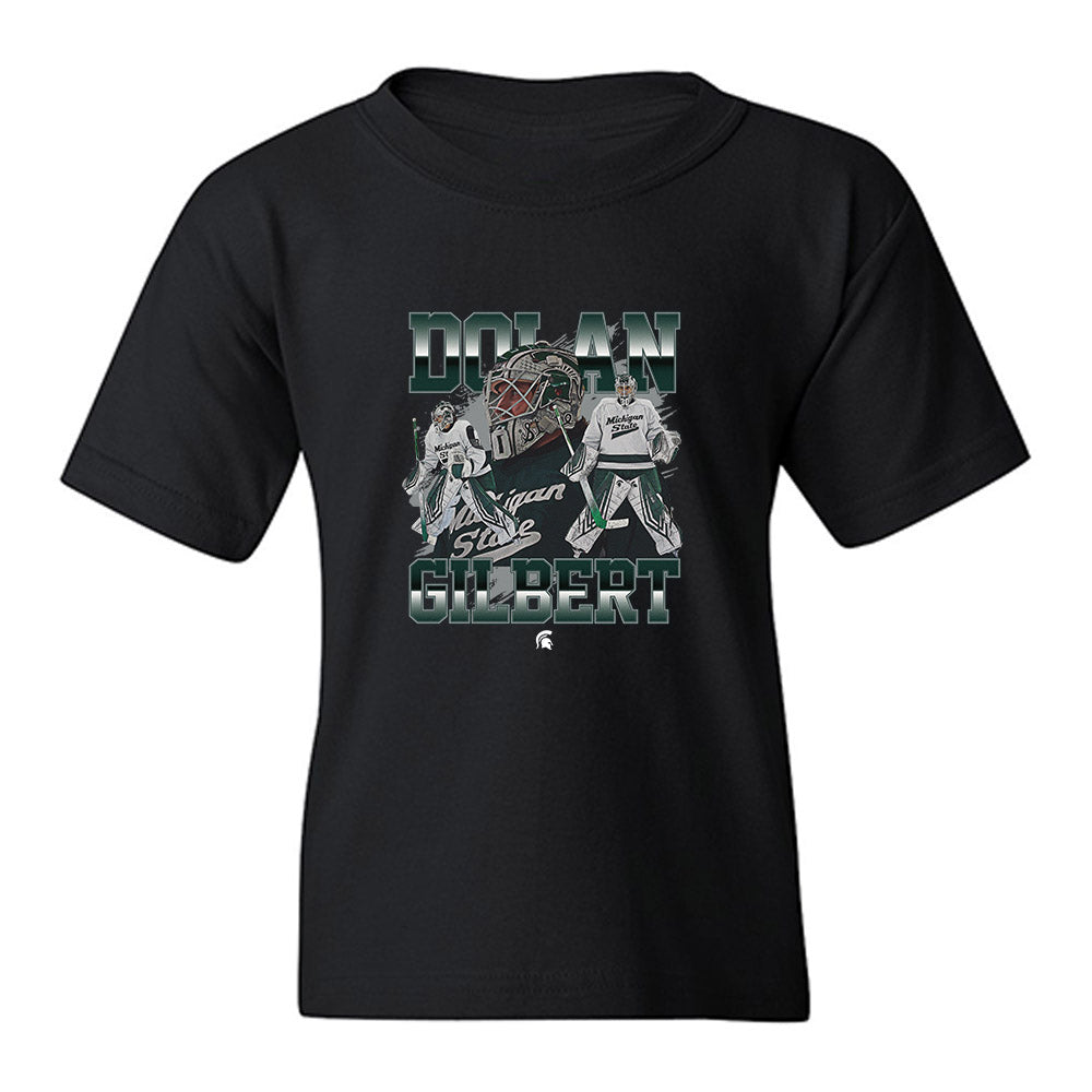 Michigan State - NCAA Men's Ice Hockey : Dolan Gilbert - Youth T-Shirt-0