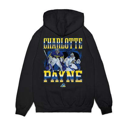 Delaware - NCAA Ice Hockey : Charlotte Payne - Collage Premium Hooded Sweatshirt-1