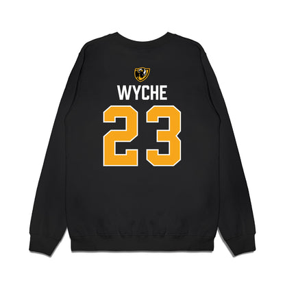 VCU - NCAA Men's Basketball : Joshua Wyche - Back to Back A10 Champions Premium Crewneck Sweatshirt-1