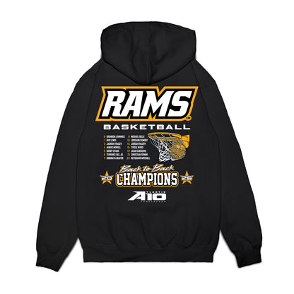 VCU - NCAA Men's Basketball : - A10 Champions Roster Premium Hooded Sweatshirt-1