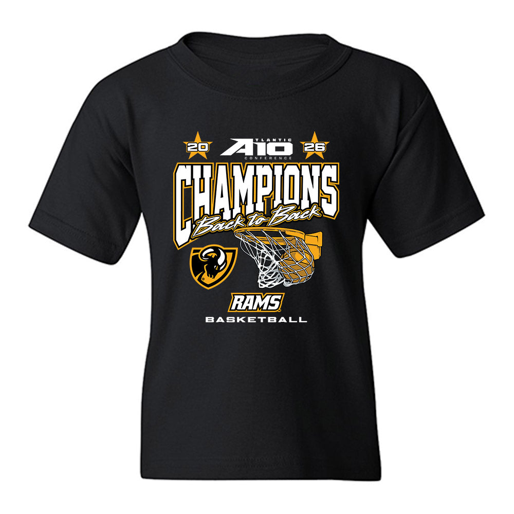 VCU - NCAA Men's Basketball : - A10 Champions Roster Youth T-Shirt-0