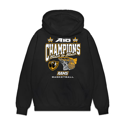 VCU - NCAA Men's Basketball : - A10 Champions Roster Premium Hooded Sweatshirt-0