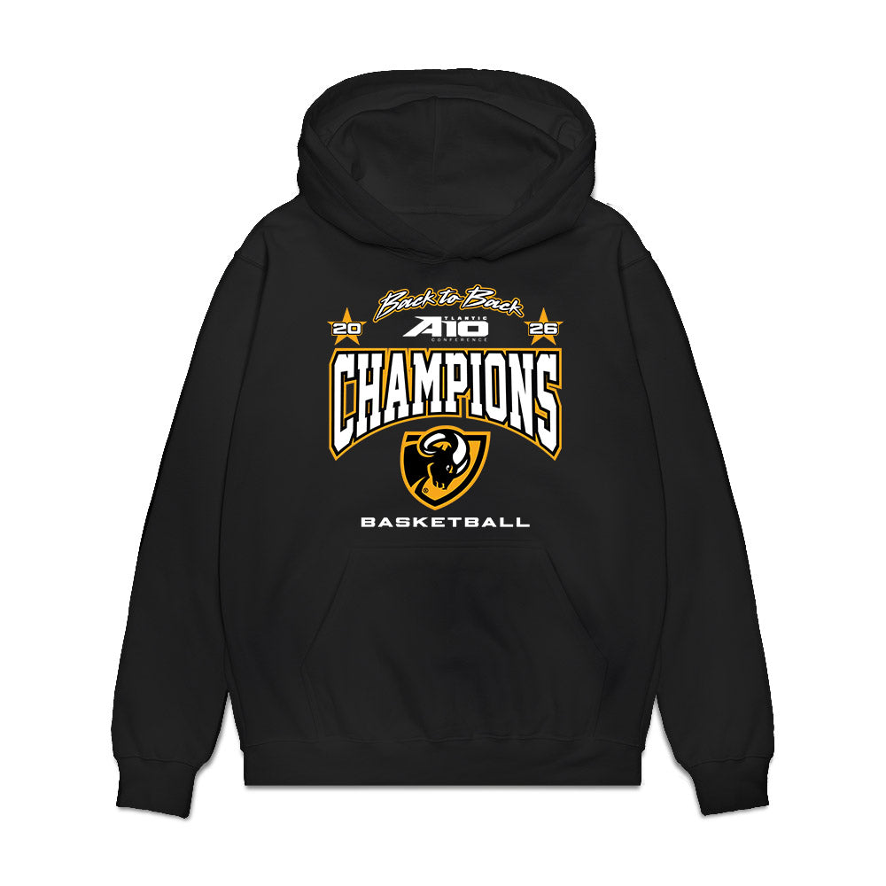 VCU - NCAA Men's Basketball : - A10 Champions Premium Hooded Sweatshirt-0