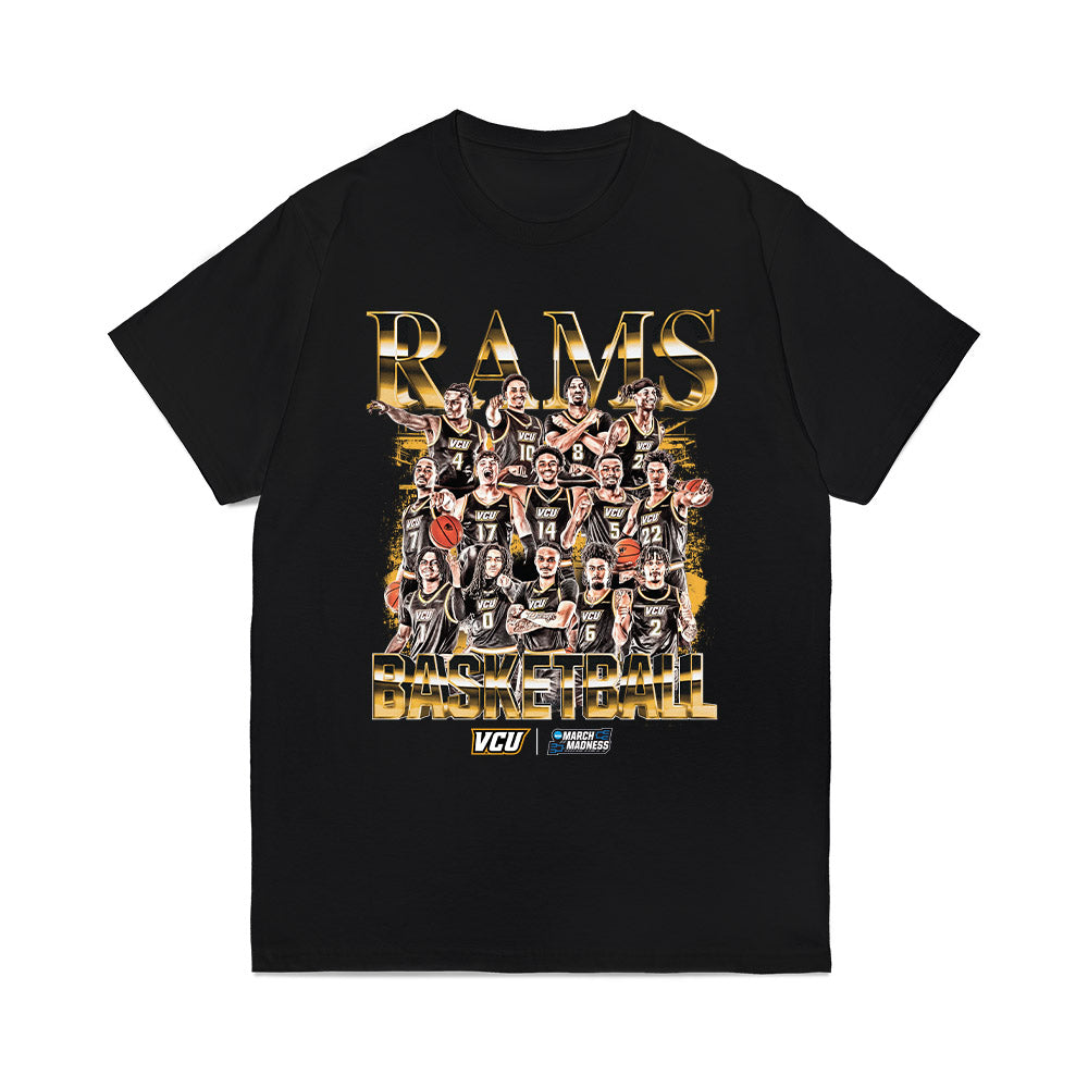 VCU - NCAA Men's Basketball : - NCAA® March Madness® 2026 Team Collage Comfort Colors T-Shirt-0