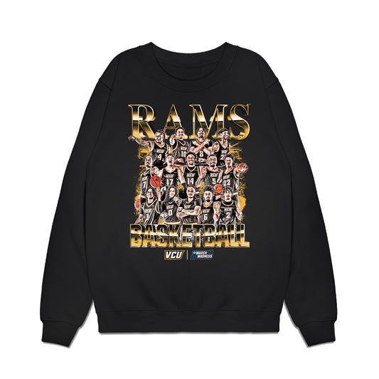VCU - NCAA Men's Basketball : - NCAA® March Madness® 2026 Team Collage Premium Crewneck Sweatshirt-0
