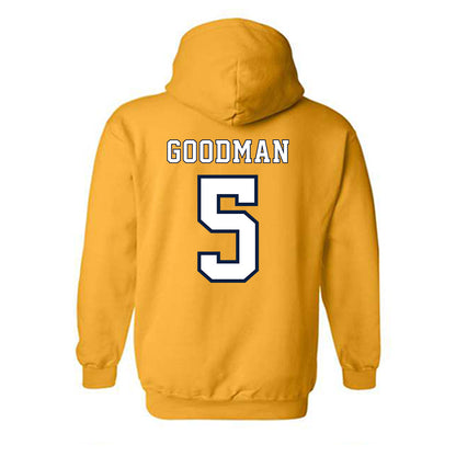 Michigan - NCAA Men's Basketball : Oscar Goodman - Classic Shersey Hooded Sweatshirt-1
