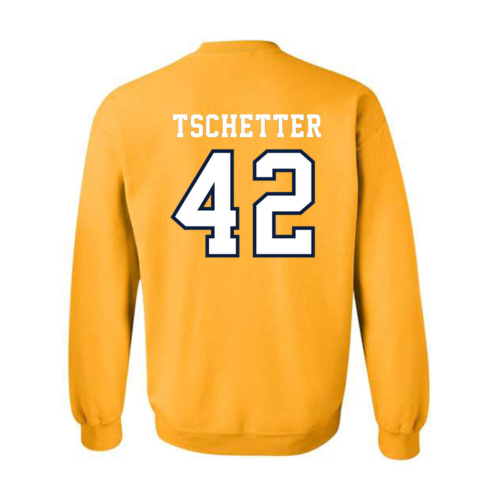 Michigan - NCAA Men's Basketball : Will Tschetter - Classic Shersey Crewneck Sweatshirt-1