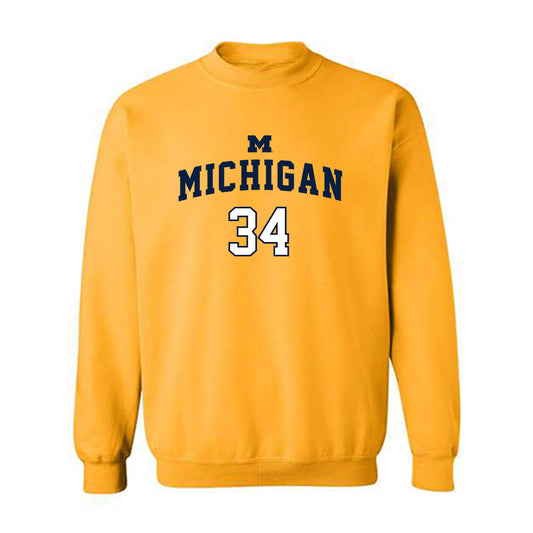 Michigan - NCAA Women's Basketball : Aaiyanna Dunbar - Classic Shersey Crewneck Sweatshirt-0